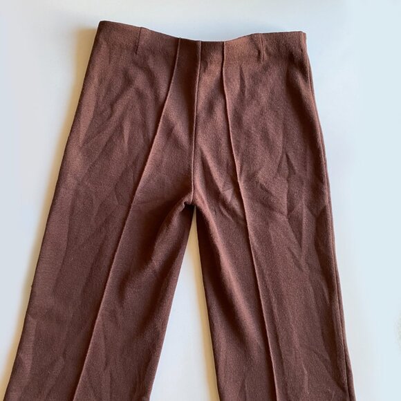 Missoni Italy Brown Knit Pull-on Designer Pants Women’s Size 40 IT Wide Leg Vtg - Picture 6 of 7